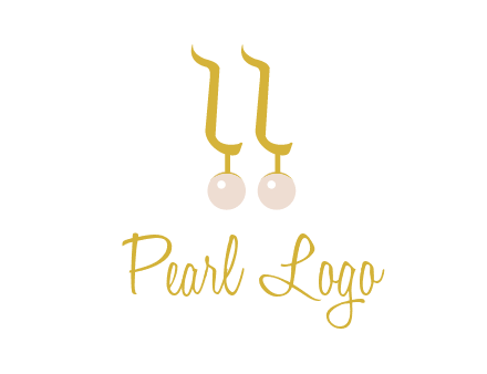 teardrop gold earrings with pearls logo