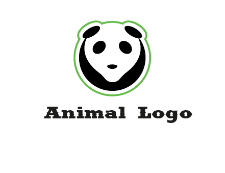 panda face logo