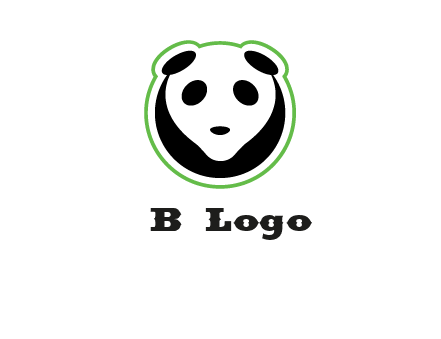 panda face logo