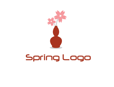 flowers in a vase logo