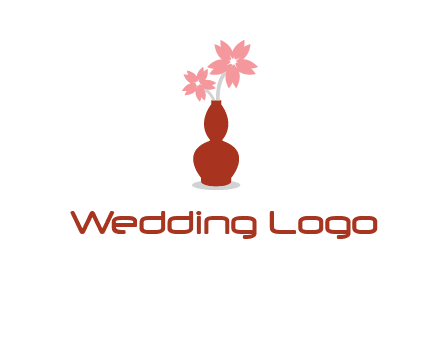 flowers in a vase logo