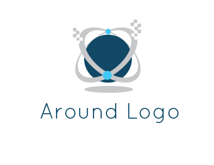 technology logo showing rings around a circle