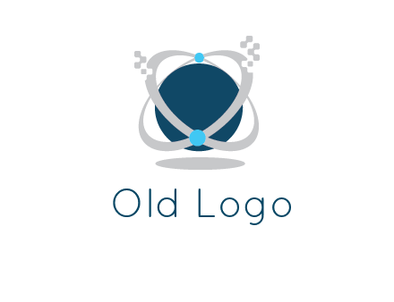 technology logo showing rings around a circle