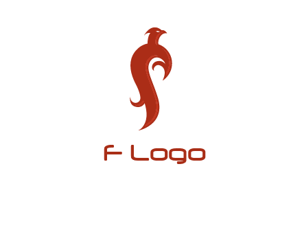 bird logo with phoenix symbol