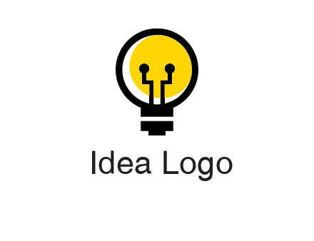 science logo with light bulb