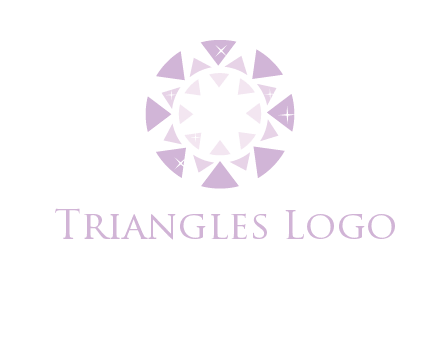 triangles join into a circle logo