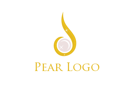 gold and pearl teardrop earring icon