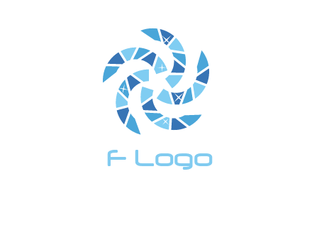 shiny gemstones swirl star logo