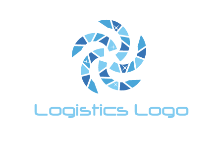 shiny gemstones swirl star logo