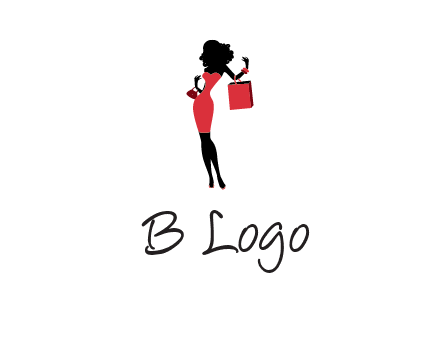 woman in red logo