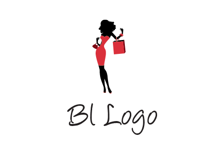 woman in red logo