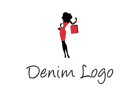 woman in red logo