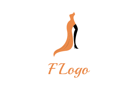 leg in slit dress logo