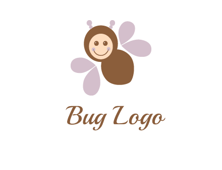 smiling butterfly logo