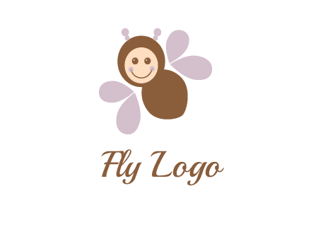 smiling butterfly logo