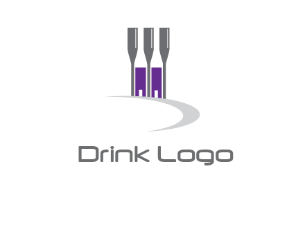 doors between wine glasses logo