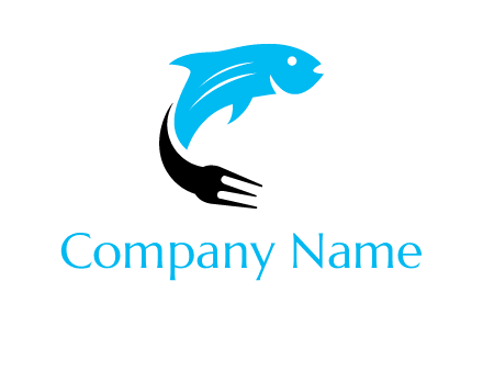 fish with a fork tail logo