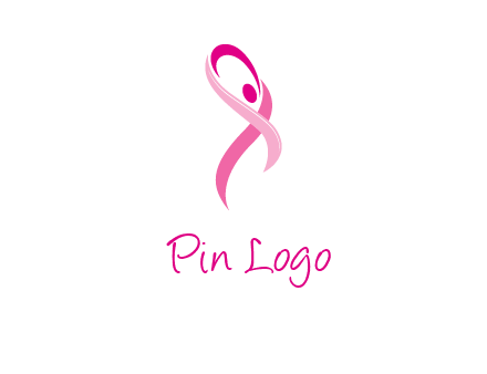 pink cancer ribbon logo