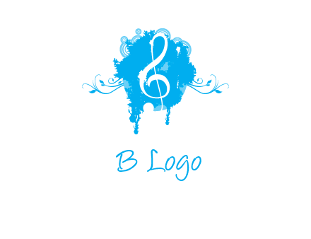 music note inside ink bot with vines logo