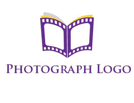 book of film reel logo