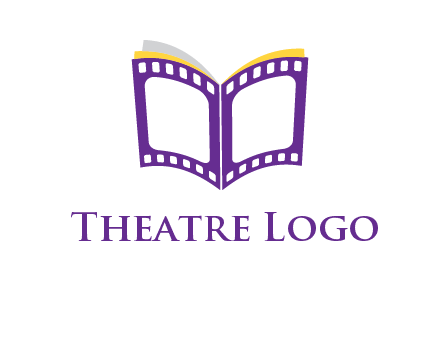 book of film reel logo