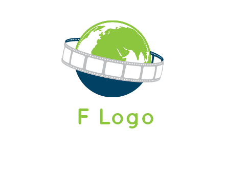 film reel around the globe logo