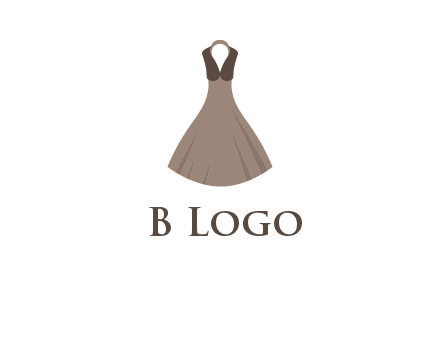 fashionable girl dress logo