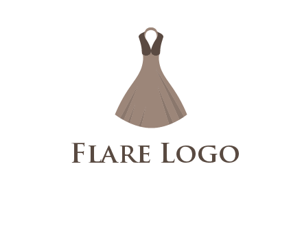 fashionable girl dress logo