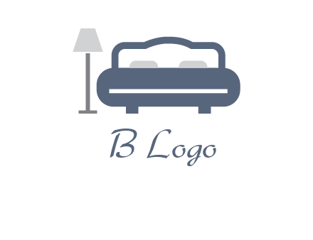 bed with lamp icon