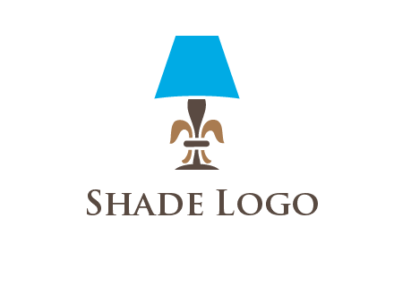 abstract lamp logo