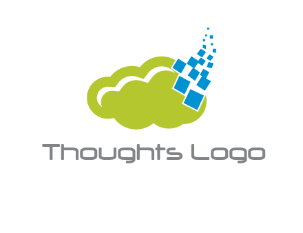 cloud squares  information technology logo