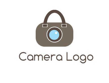 camera lens merged with beg logo