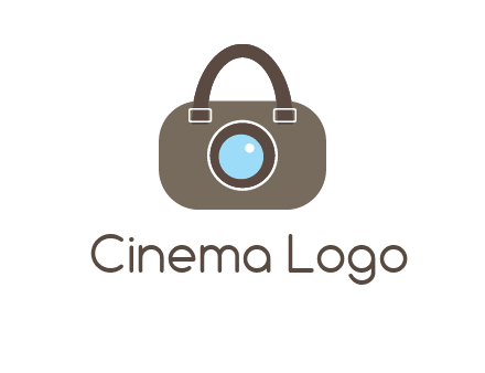 camera lens merged with beg logo