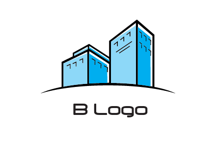 abstract buildings logo