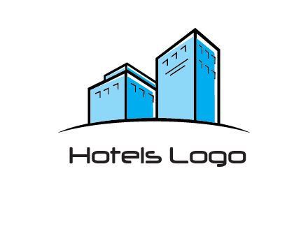 abstract buildings logo