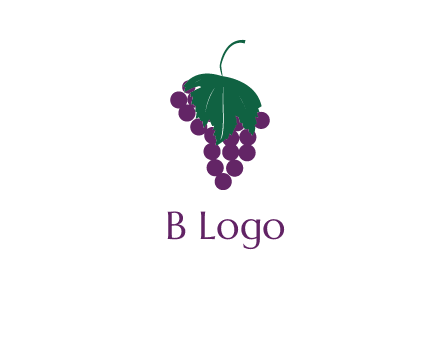 grapes with leaf icon