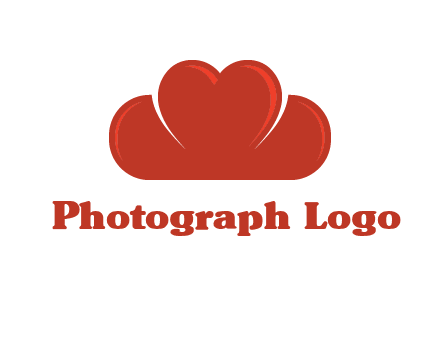 heart shaped cloud logo