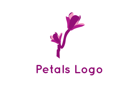 abstract flower logo