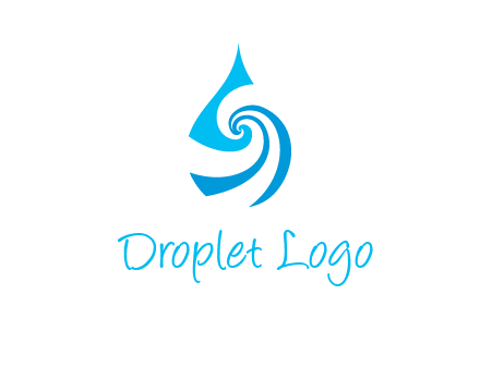 water drop cleaning logo