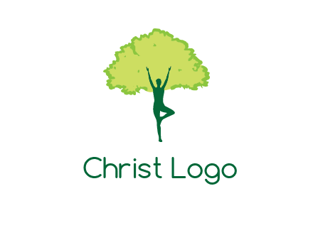 person with tree logo