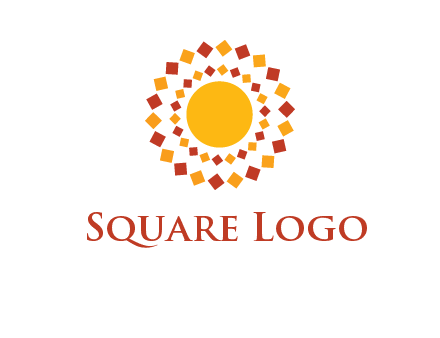 squares around the sun logo