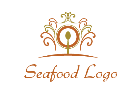 spoon on a throne chair logo