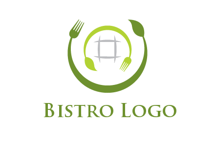 leaf and fork logo