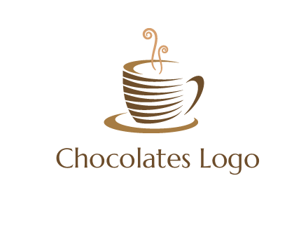 line art coffee mug logo