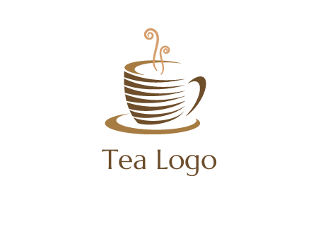 line art coffee mug logo