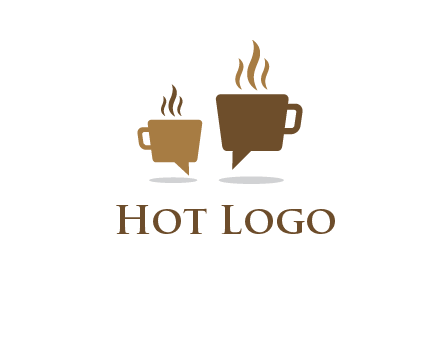 coffee speech bubble logo