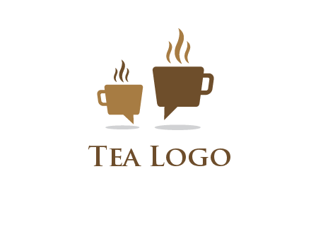 coffee speech bubble logo