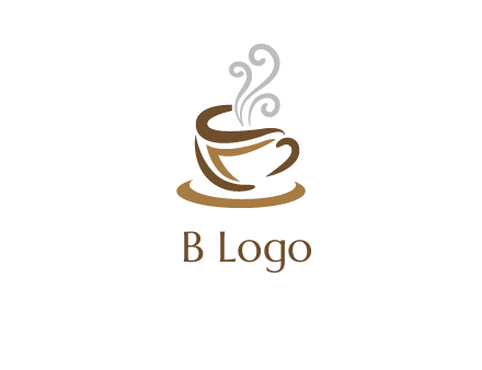 abstract coffee mug logo