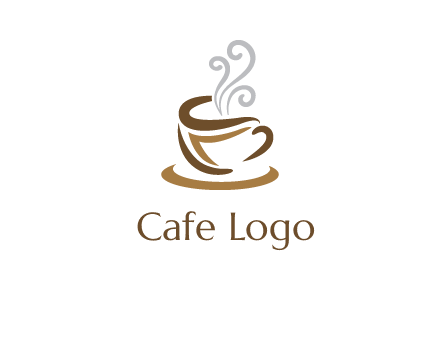 abstract coffee mug logo