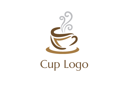 abstract coffee mug logo